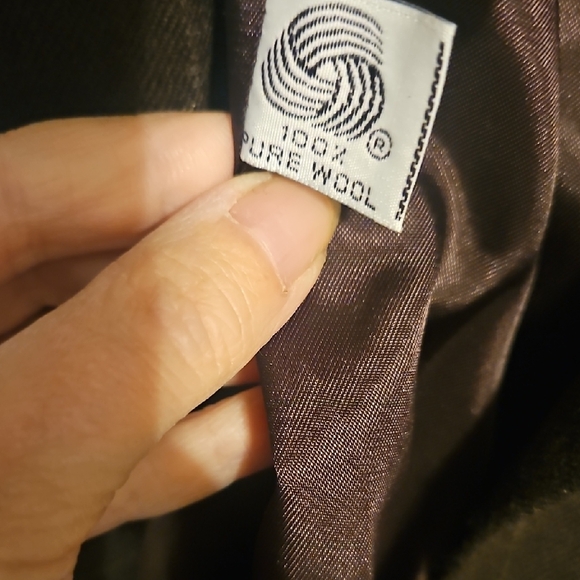 Ralph Lauren Women's Double-Breasted Wool Plaid Blazer - Dark Brown - Picture 7 of 8